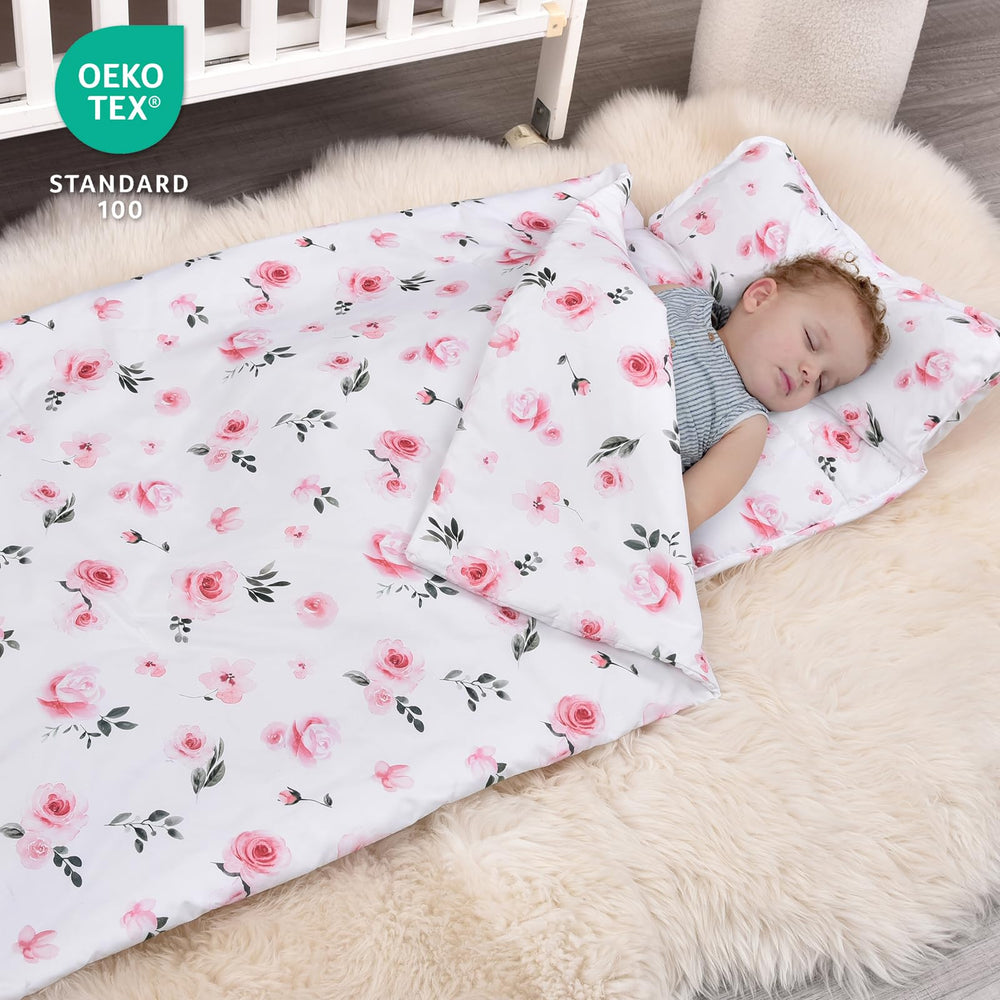 David's Kids nap mat removable pillow for adjustable comfort during naps