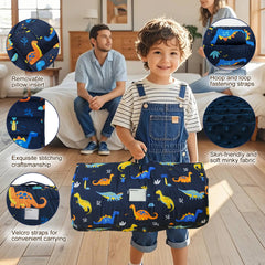 David's Kids nap mat with removable pillow for flexible comfort