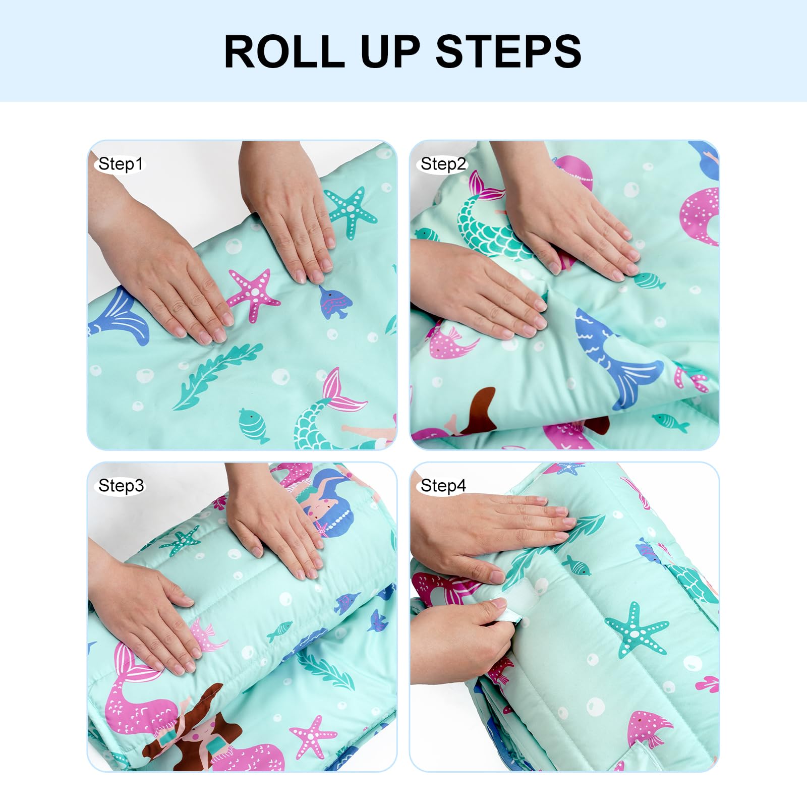 David's Kids roll-up design nap mat for easy storage and travel