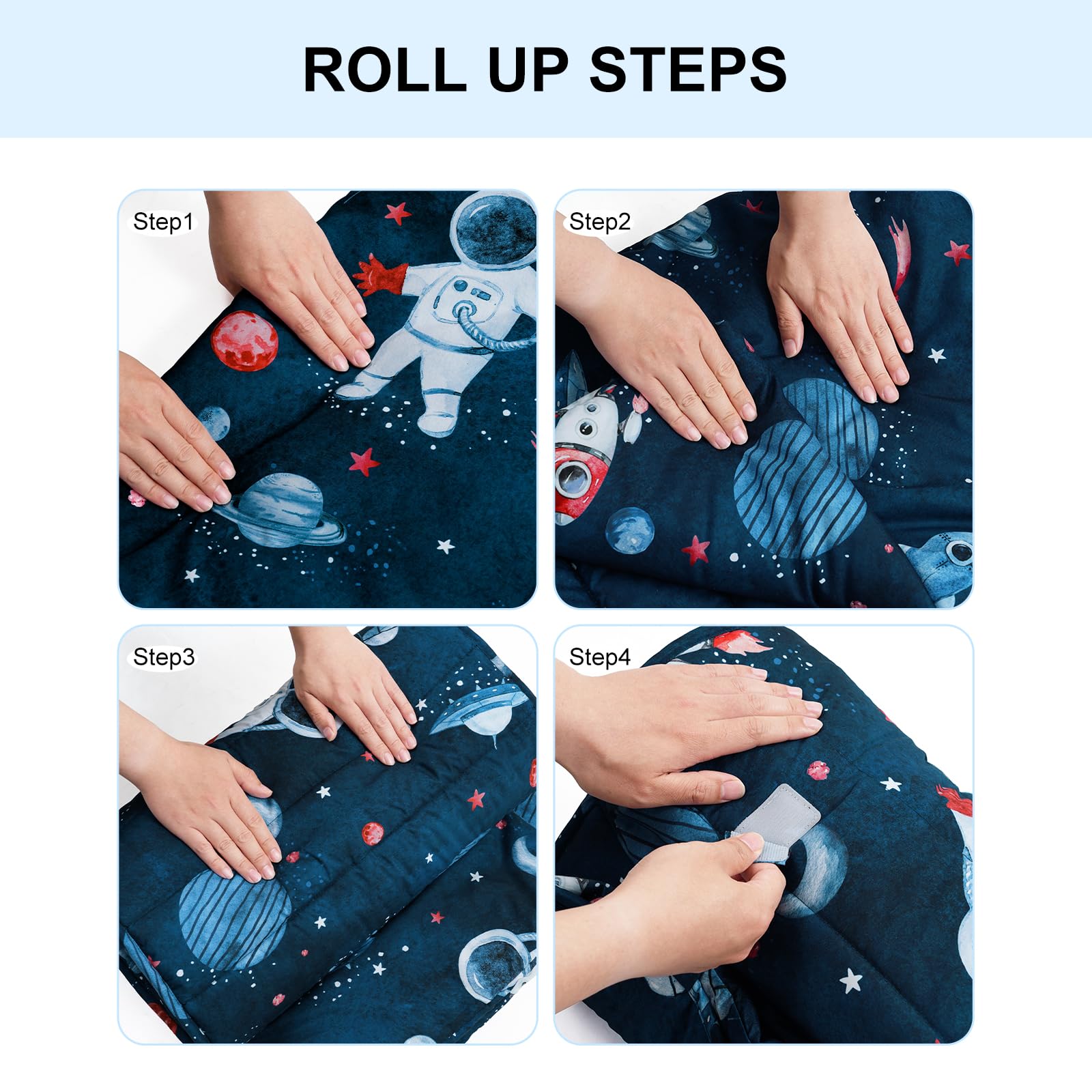 David's Kids roll-up nap mat design simplifies storage and transport for families