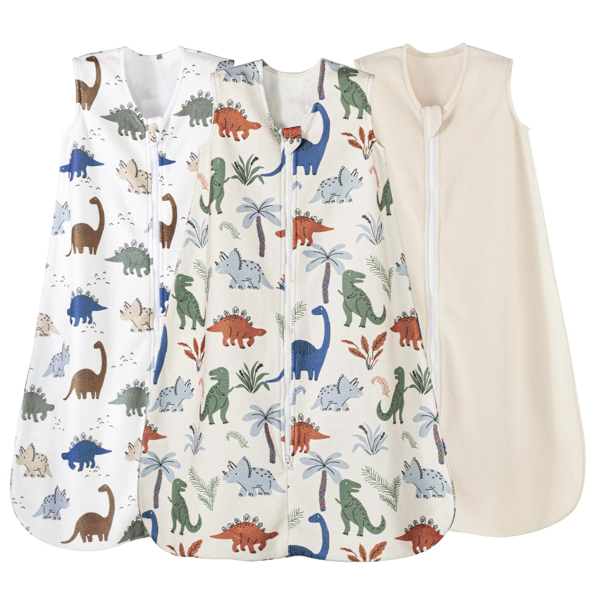 David's Kids warm micro fleece sleep sack with dinosaur pattern for cozy winter nights.