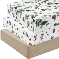 David's Kids woodland animals crib sheet for cozy sleep and playful nursery décor