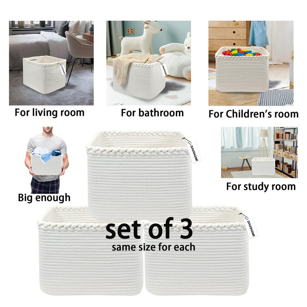 DAVIHOMI rectangular basket bottom composite material keeps shape during use