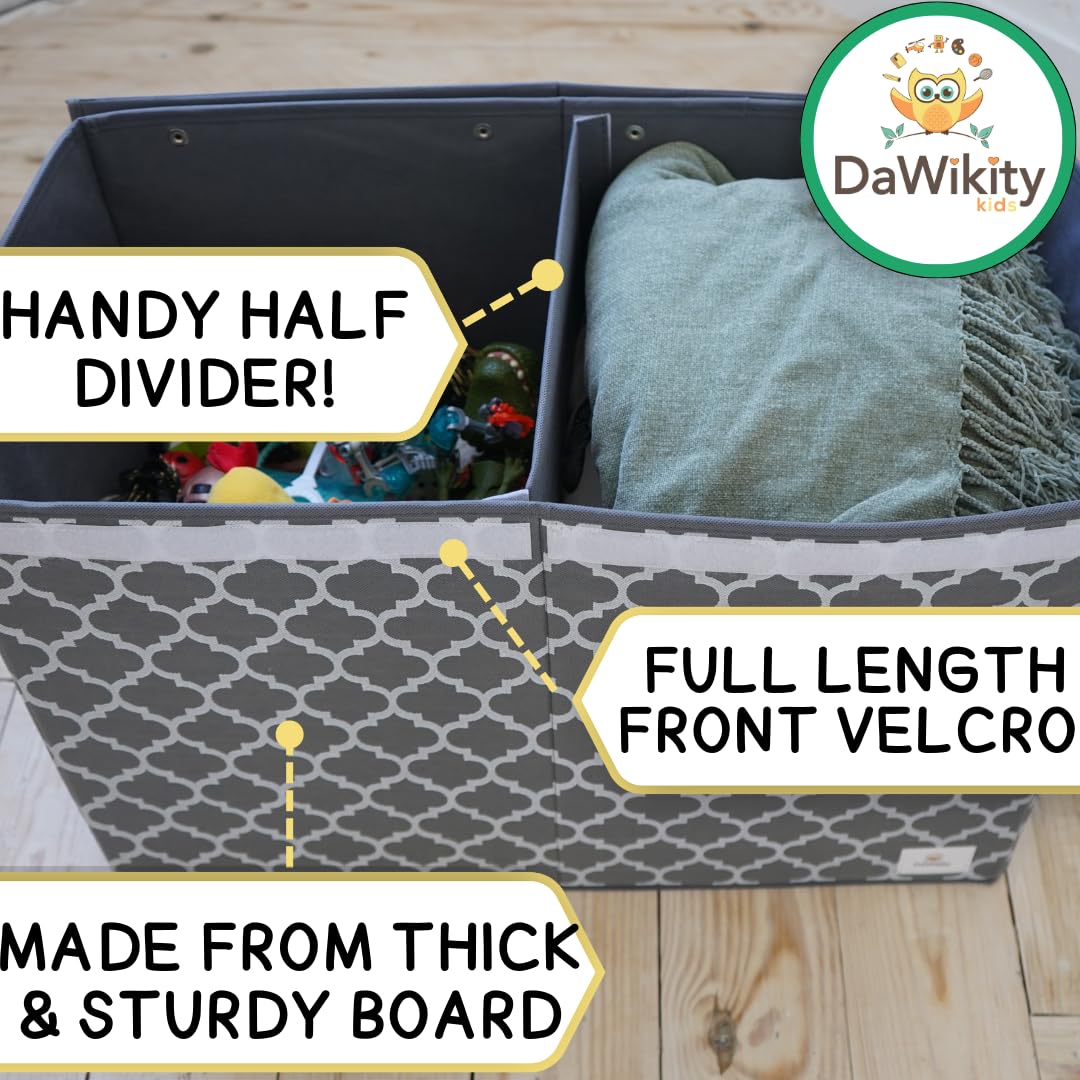 DaWikity Kids playroom storage solution stays sturdy during busy cleanup sessions.