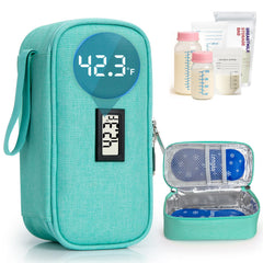DAWNBOX breast milk cooler open view, compact travel-ready design