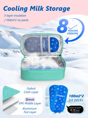 DAWNBOX two ice packs included for reliable cooling
