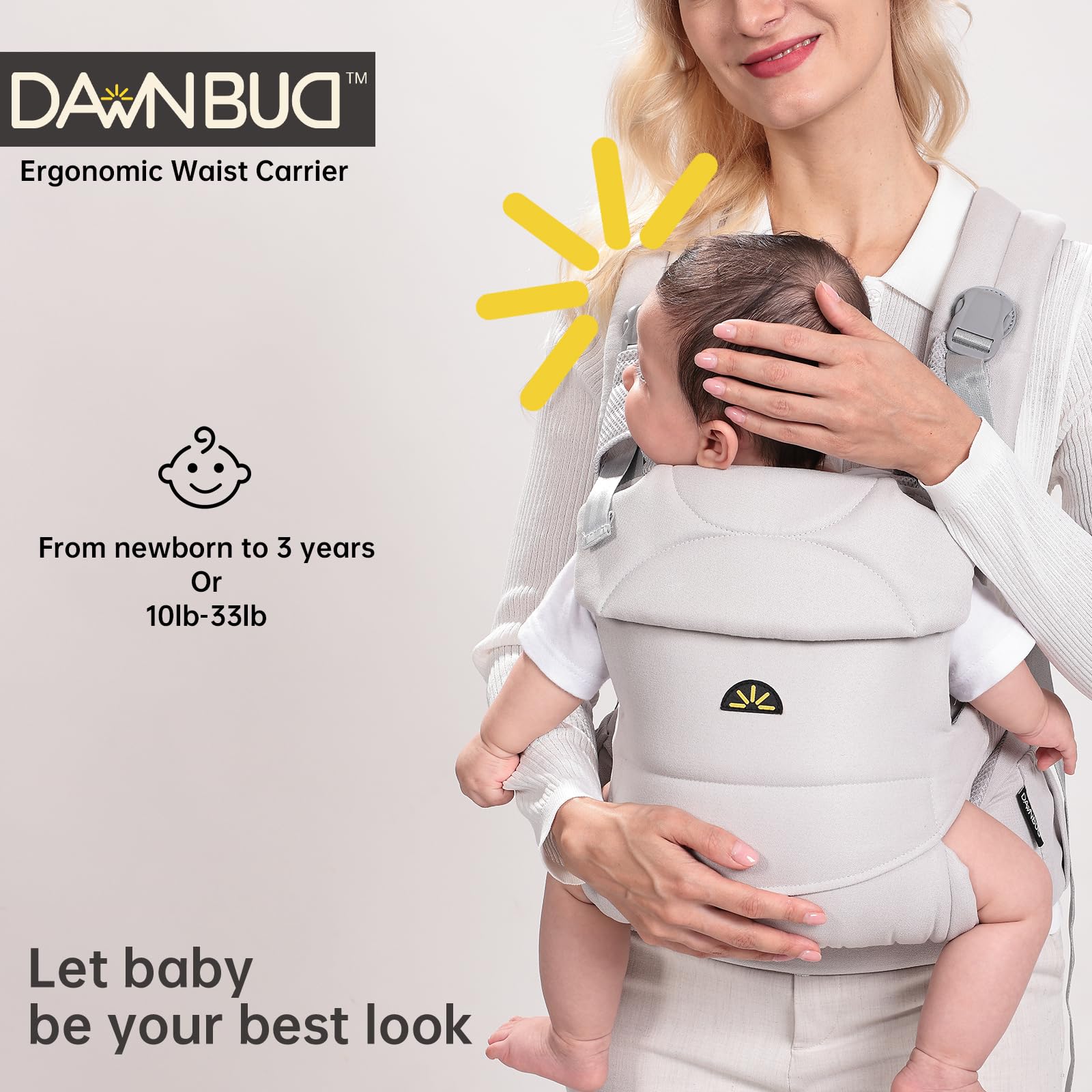 Dawnbud foldable head neck support for growing babies