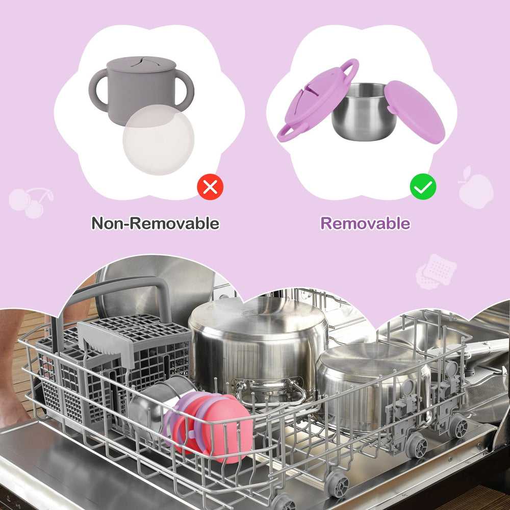 Daximo snack cups dishwasher-safe for quick cleanup