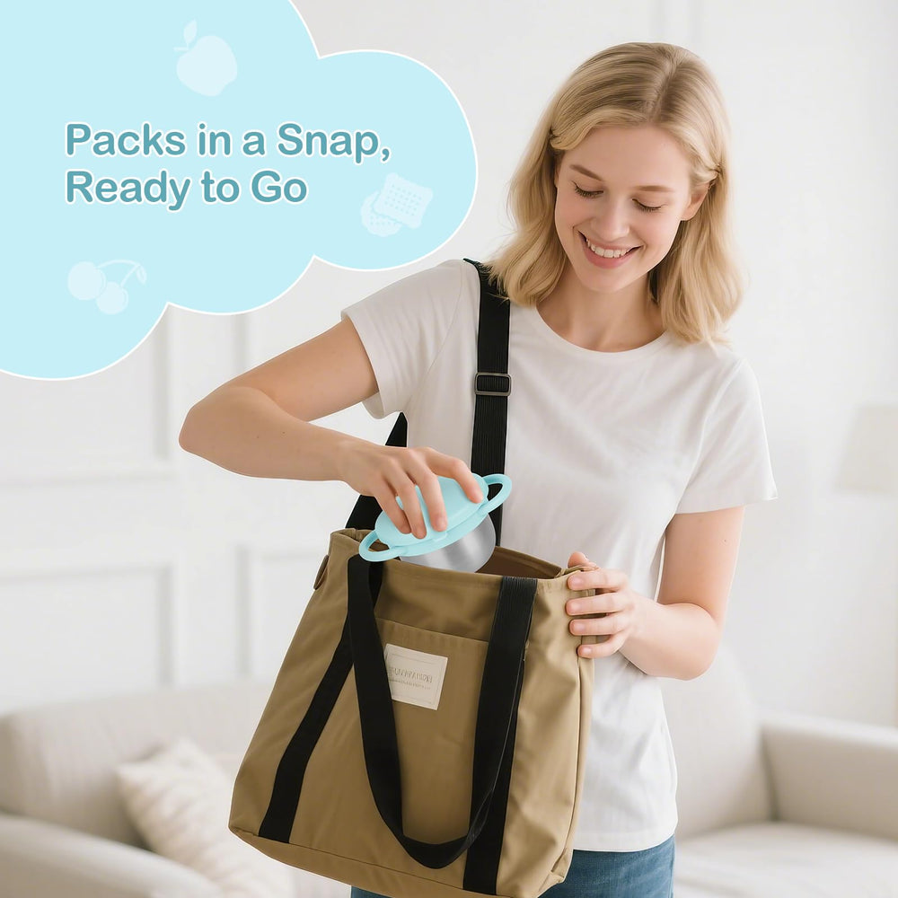 Daximo snack cups in light grey blend with kitchen spaces and outings.