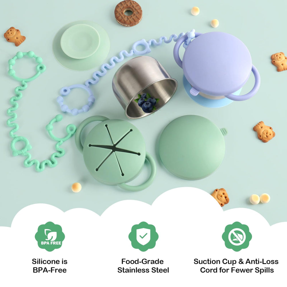 Daximo blue-green handle detail highlights dual grips that help toddlers grab securely.