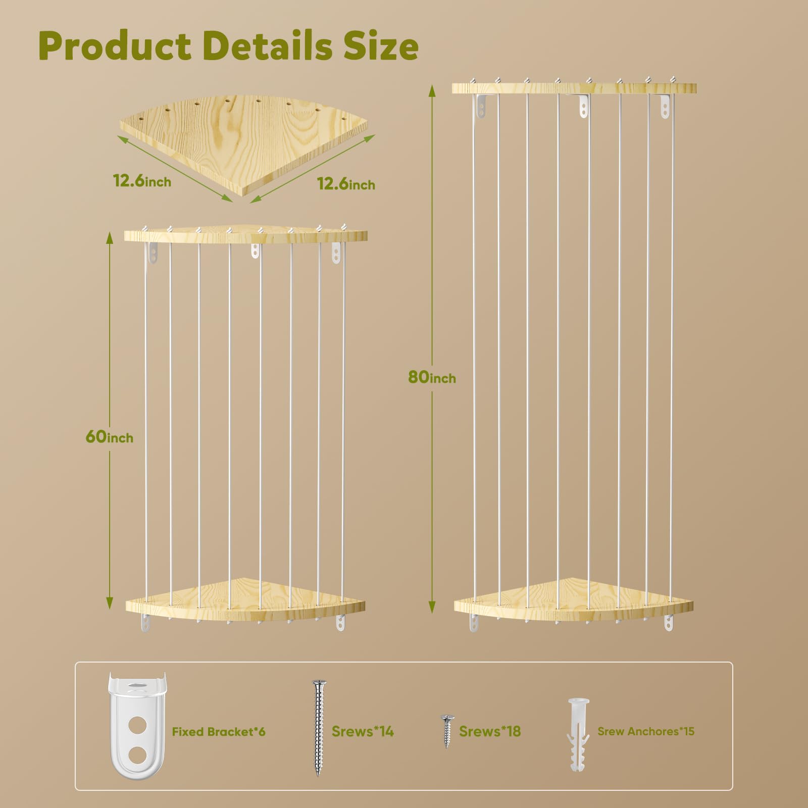 Dayacoco adjustable height 60-80 inches demonstrates flexible capacity for growing plush collections.
