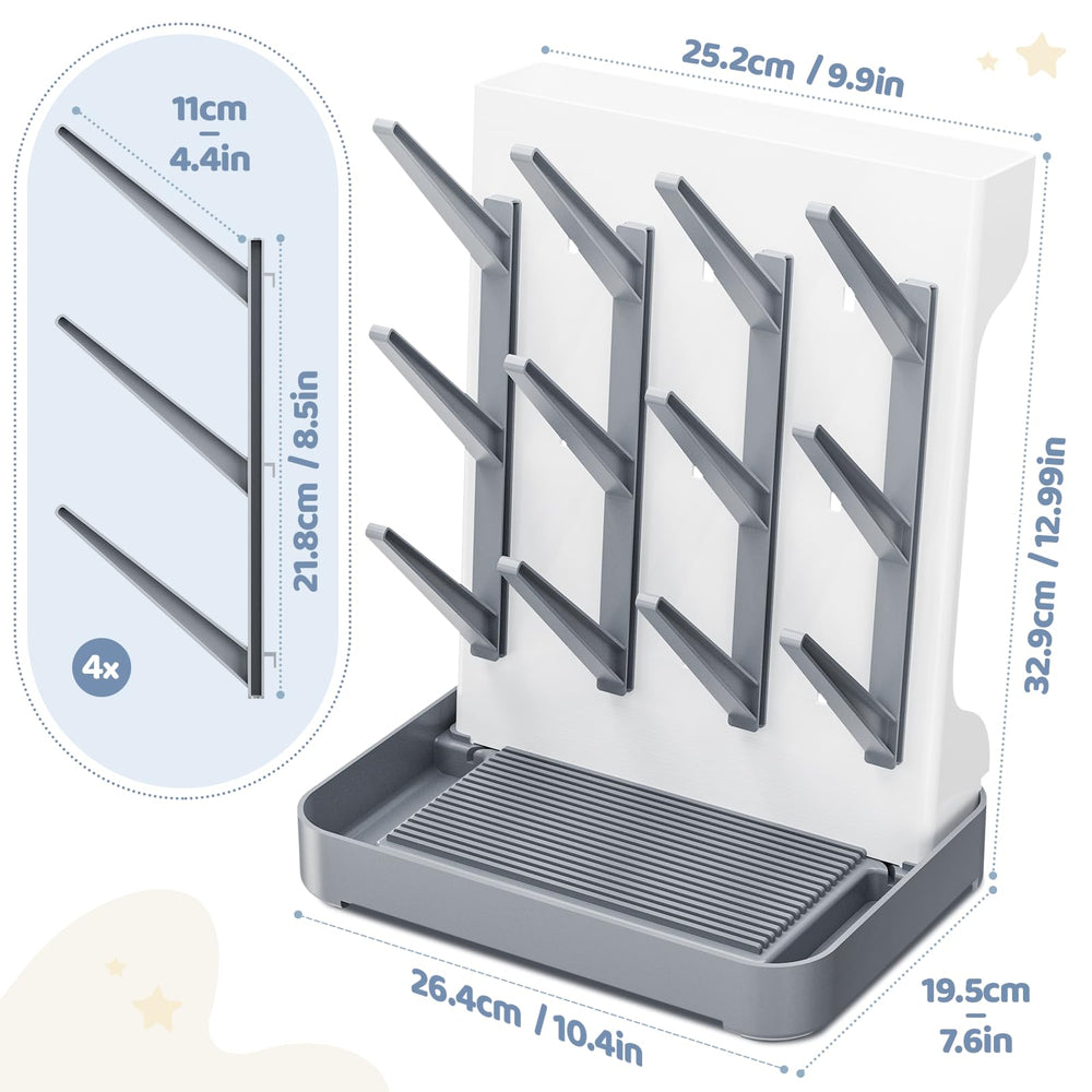 Dayacoco adjustable twig height shows flexible drying for growing babies.