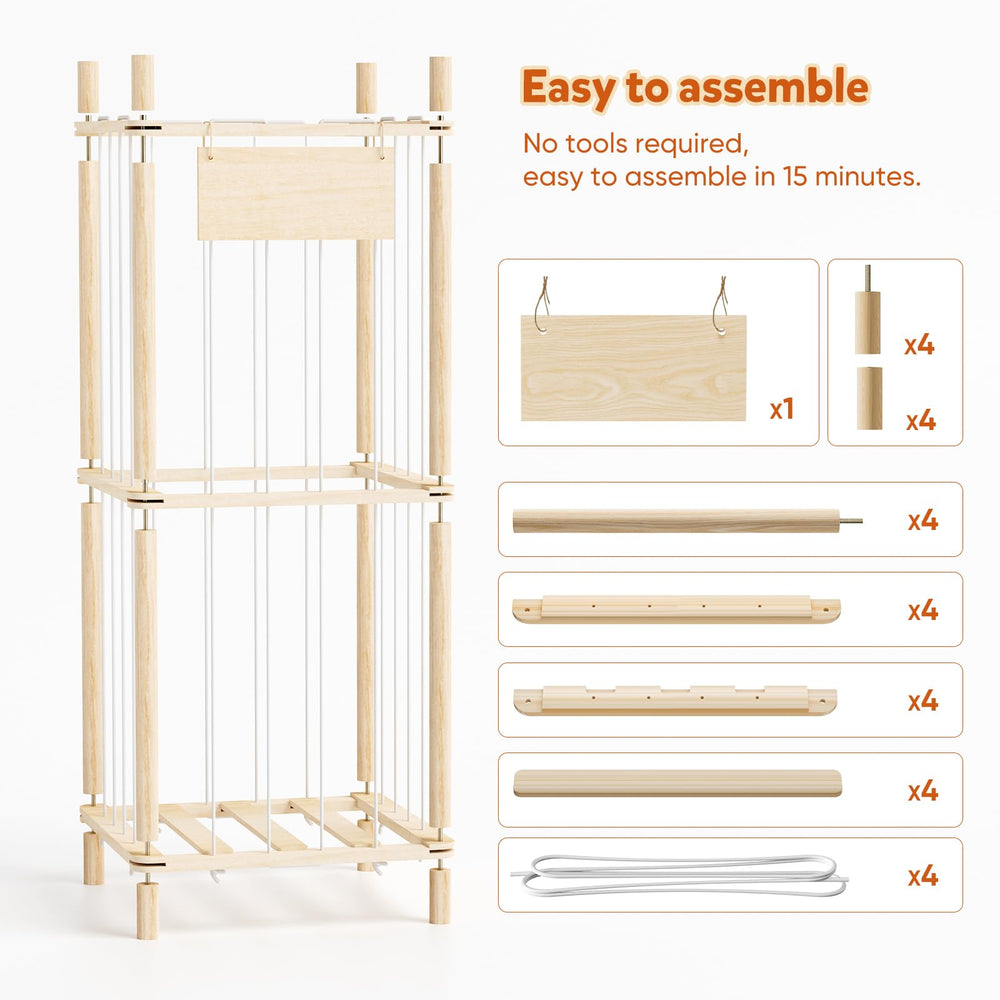 Dayacoco stuffed animal storage assembly instructions simplify setup.