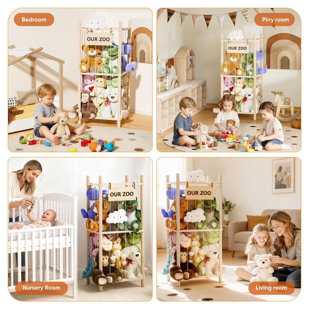 Dayacoco stuffed animal storage dimensions 38.2x15.8x15.8 inches optimize room.