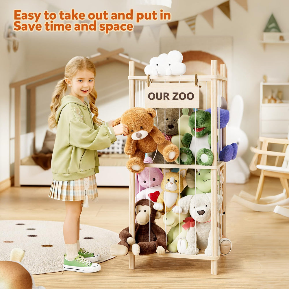 Dayacoco storage 3D nameplate detail encourages kids to personalize.
