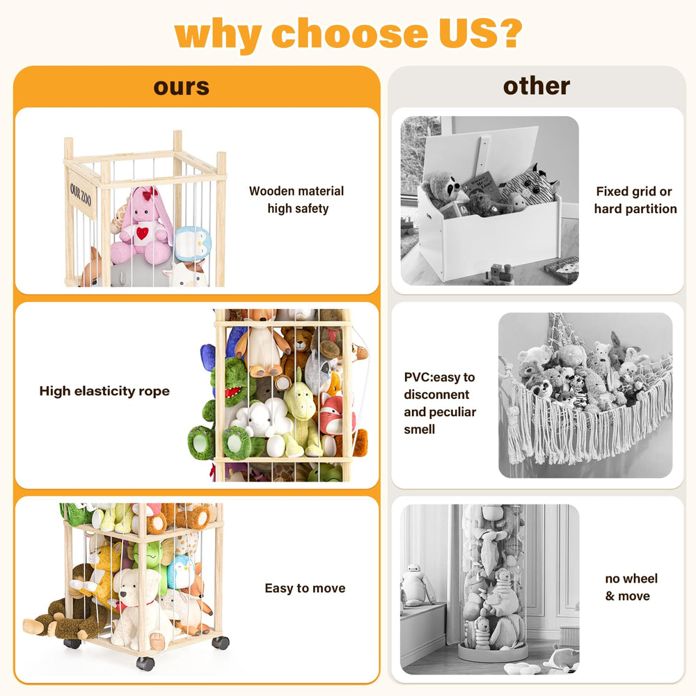 Dayacoco wood wheel design enables easy moving around playrooms