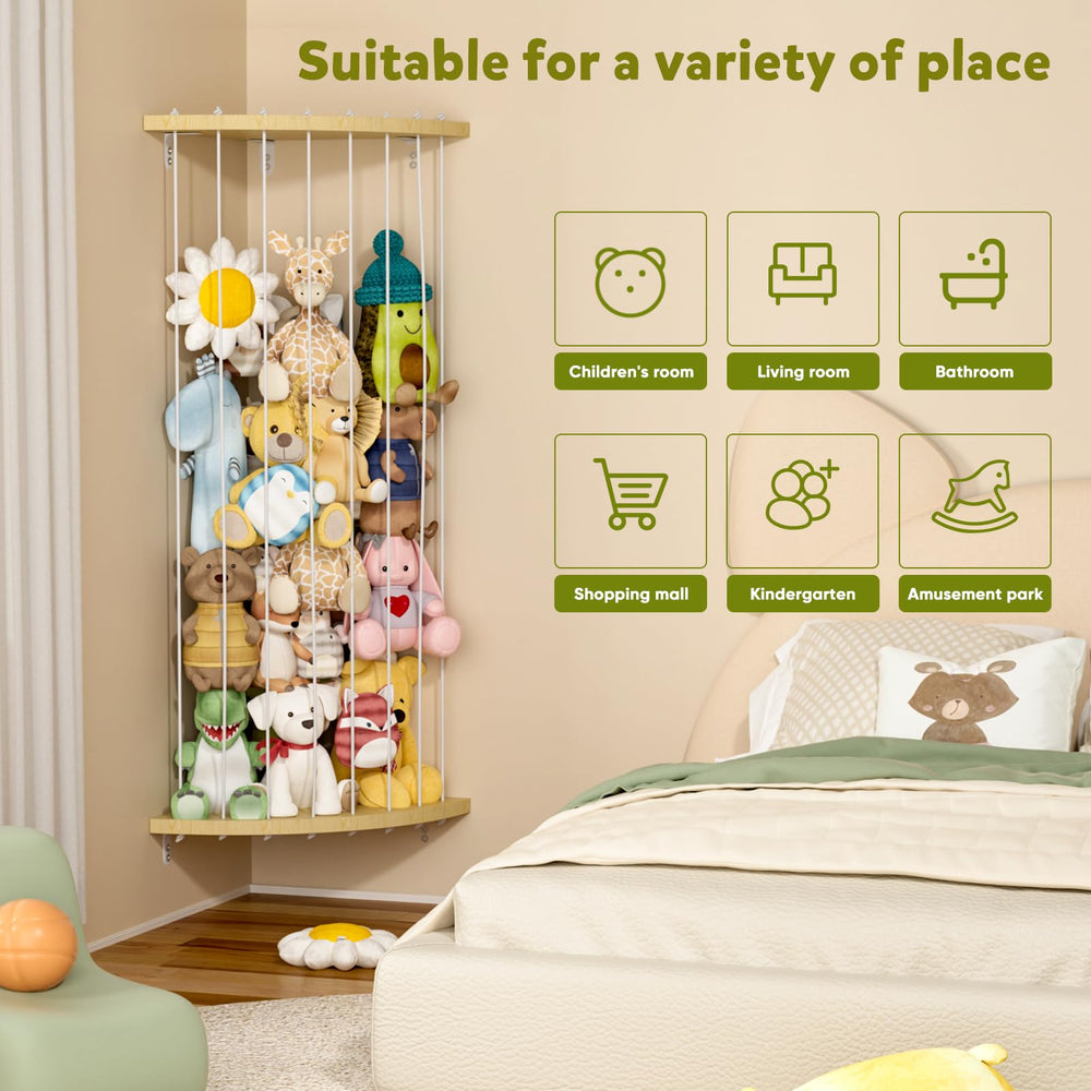 Dayacoco wall-hanging shelf assembly shows quick setup with included hardware.
