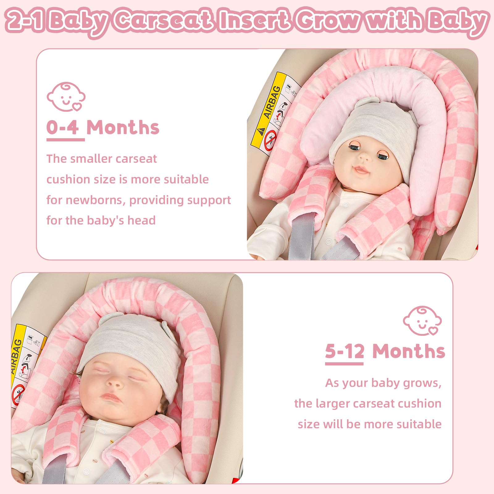 DAYEEBALL newborn snug head support enhances ride comfort.