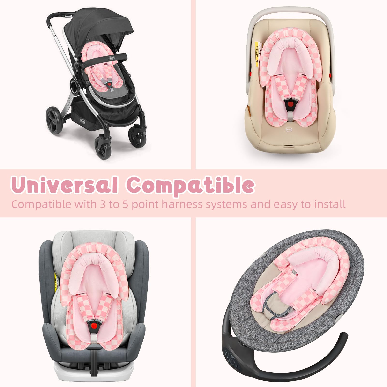 DAYEEBALL universal design fits most car seats and strollers.