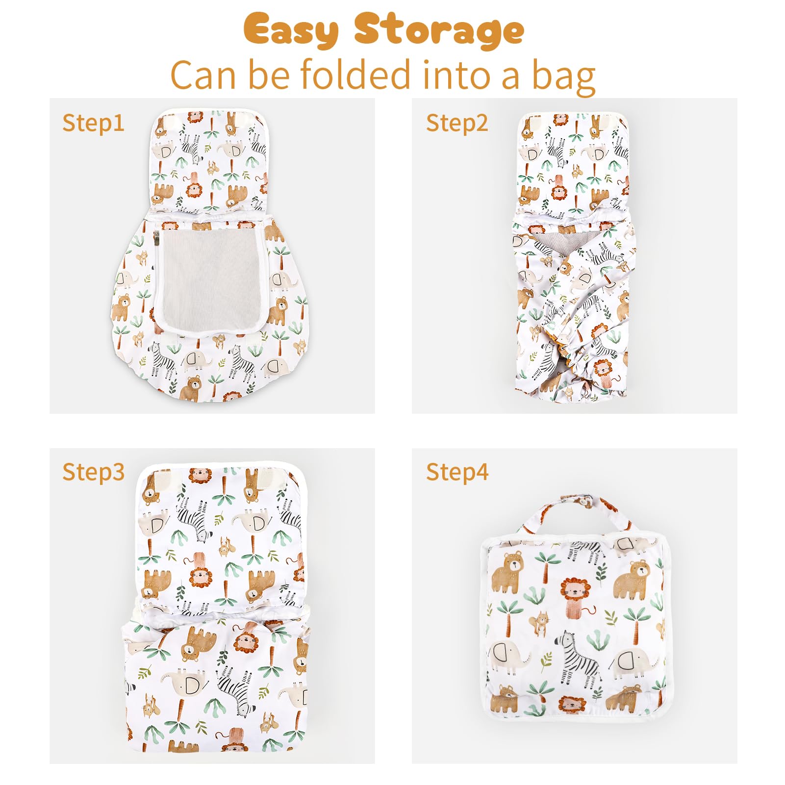 DayeeBall animals-design car seat cover adds cute, soothing style for baby gear.