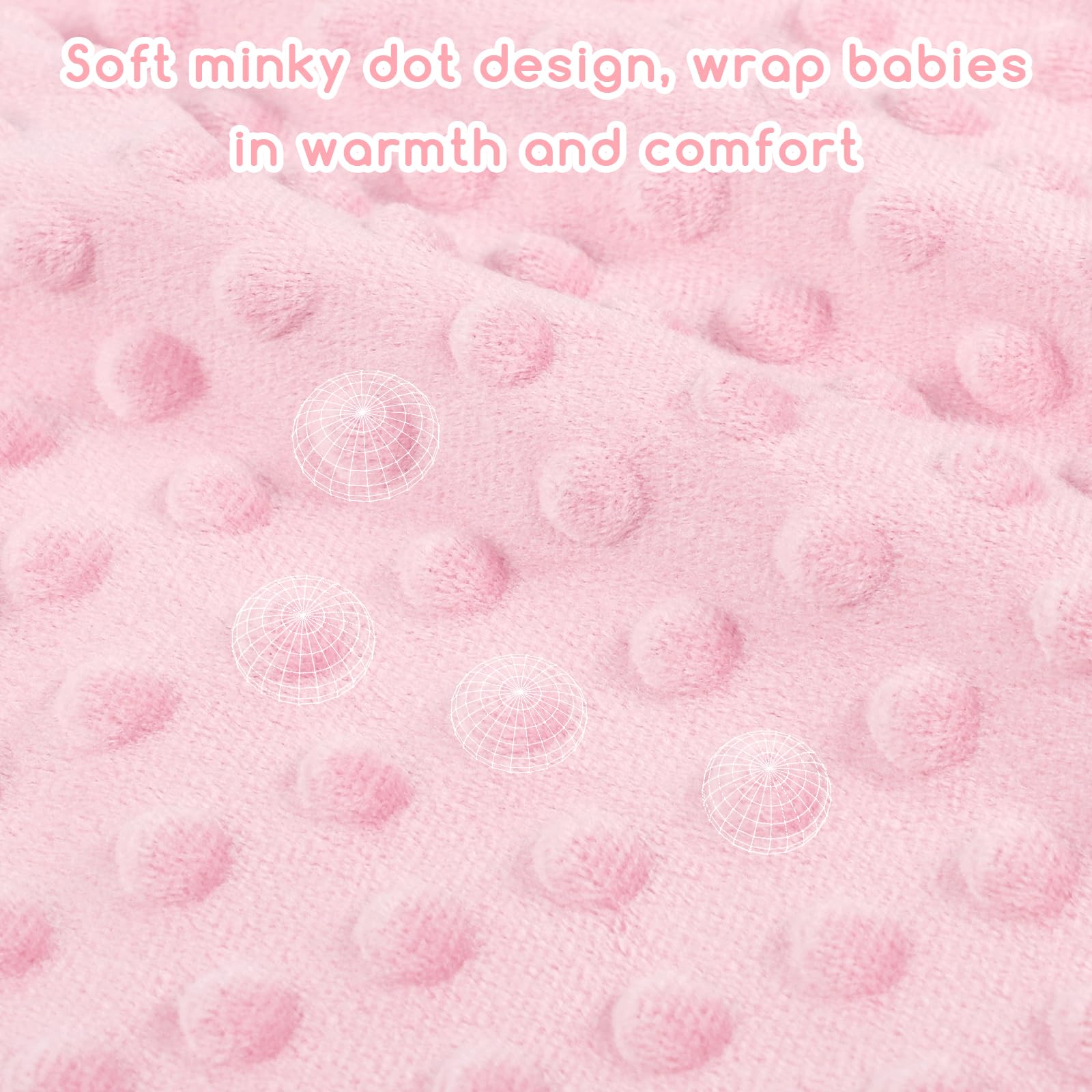 DAYEEBALL baby blanket nursery setup emphasizes pattern's imagination-stimulating effect and soft texture.