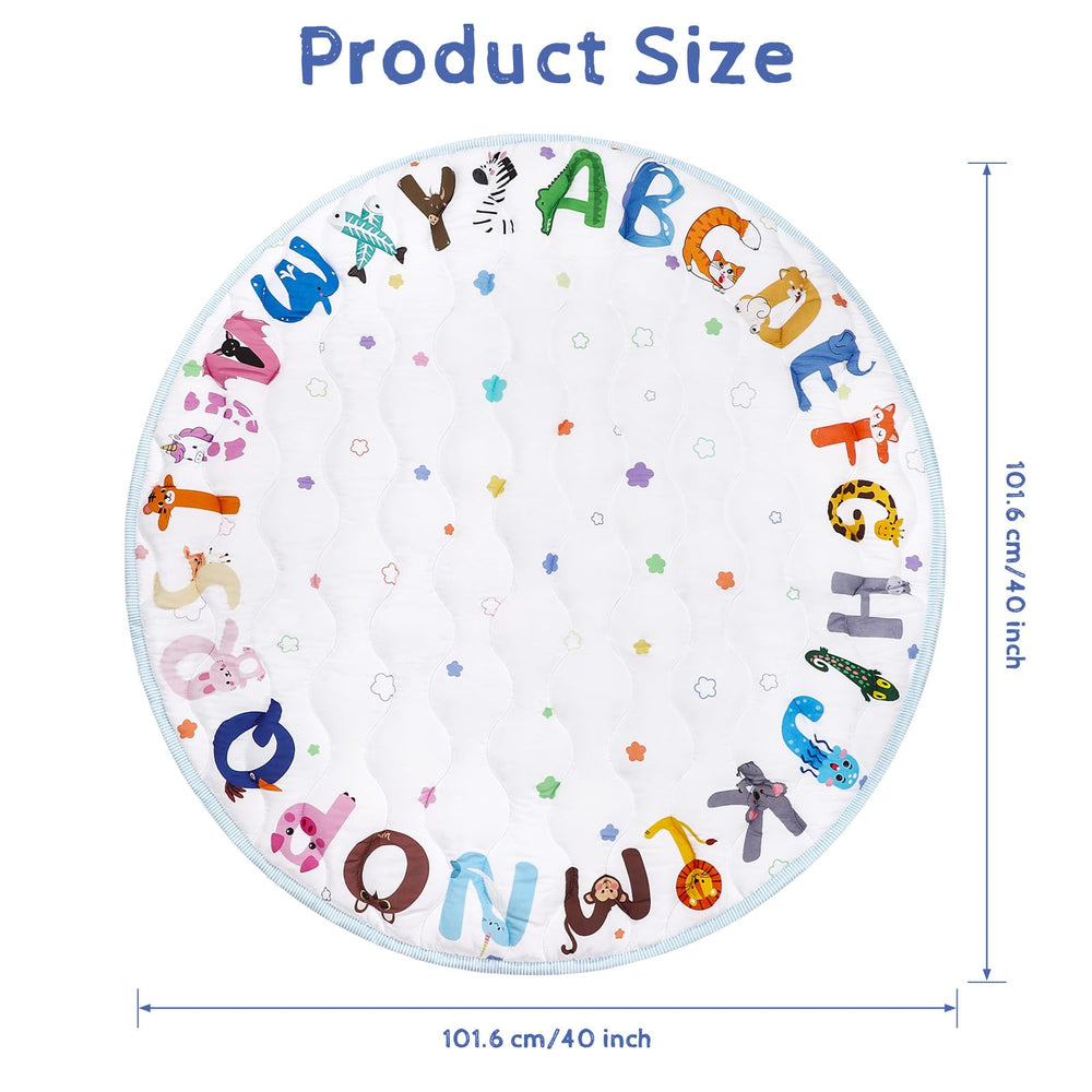 DAYEEBALL play mat features animal alphabets to spark early learning moments