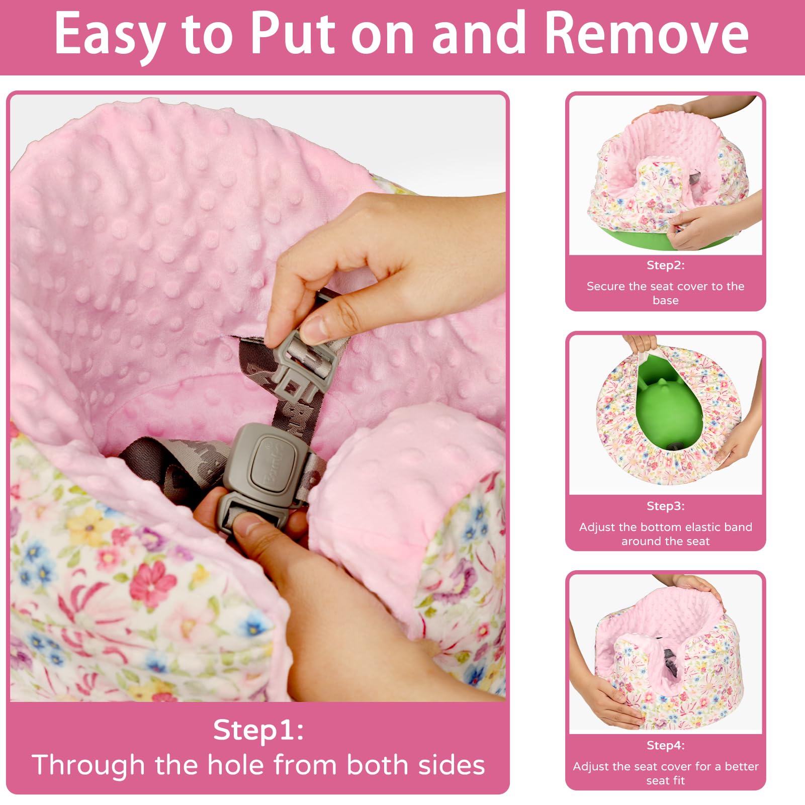 DAYEEBALL Bumbo cover is machine washable for simple cleaning