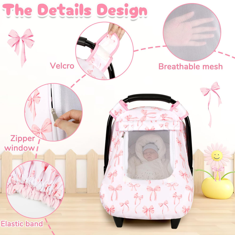 DAYEEBALL car seat cover mesh-window ventilation for baby comfort on the go