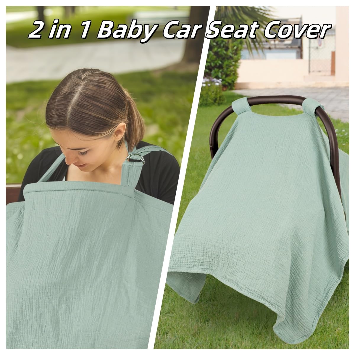 DAYEEBALL car seat cover on-seat use demonstrates full coverage