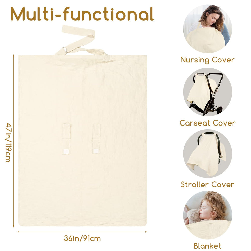 DAYEEBALL car seat coverage 47x36 inch size fits most seats in beige