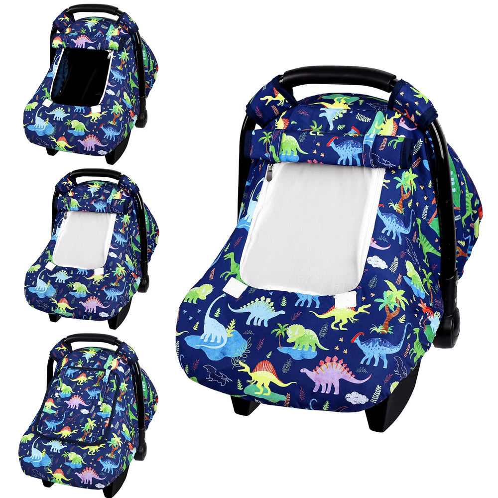 DAYEEBALL dinosaur car seat cover with soft plush dots for cozy comfort