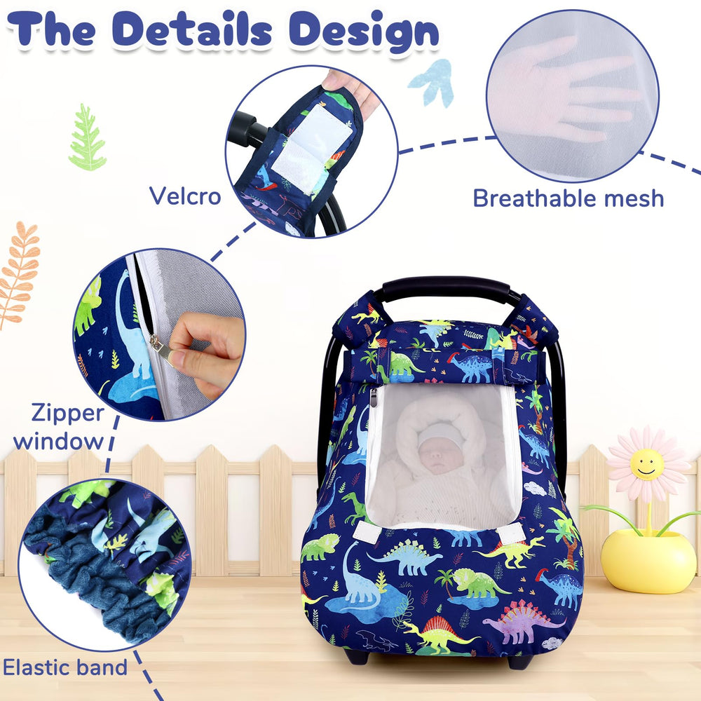 DAYEEBALL dinosaur car seat cover windproof design shields from breeze