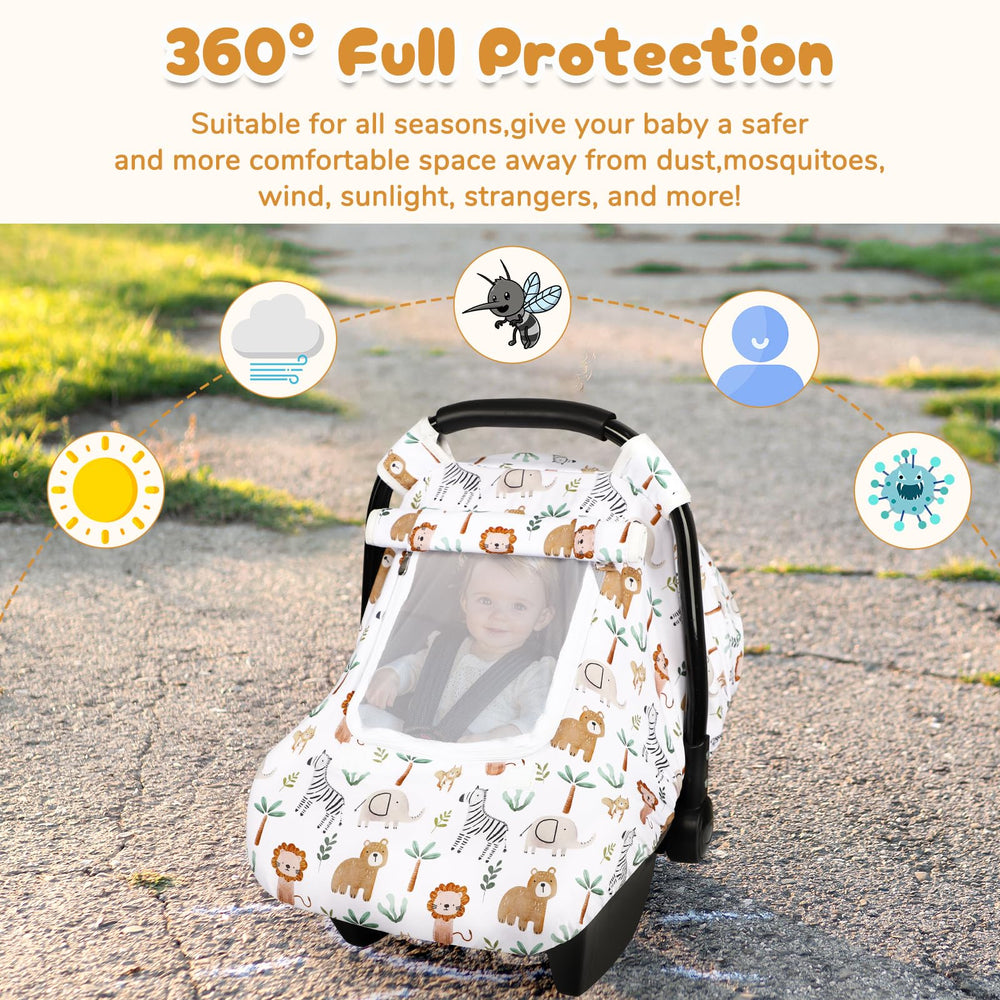 DayeeBall easy-install system with elastic band simplifies securing to car seat.