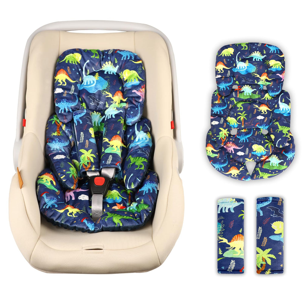 DAYEEBALL infant car seat insert cushion providing head-to-body support for newborns on car trips