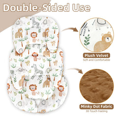 DAYEEBALL infant insert pink bows pattern adds cute style and comfort on trips