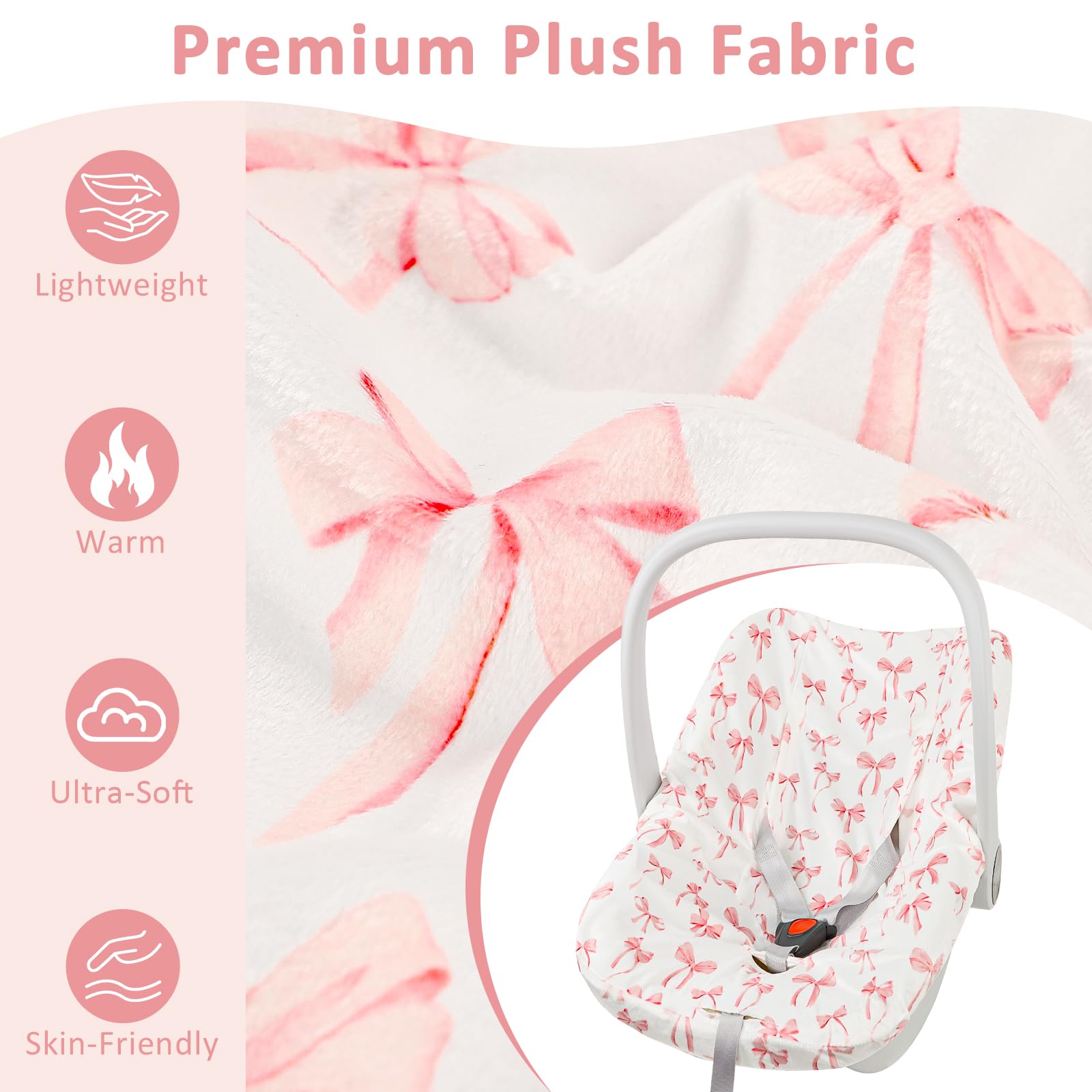 DAYEEBALL machine-washable baby seat cover simplifies post-trip cleaning.