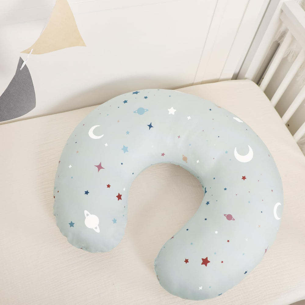 DAYEEBALL nursing pillow cover machine-washable design simplifies cleaning after spills.