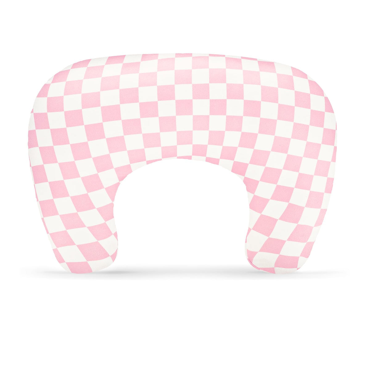 DAYEEBALL nursing pillow cover pink checkered fits most pillows with soft, breathable fabric.
