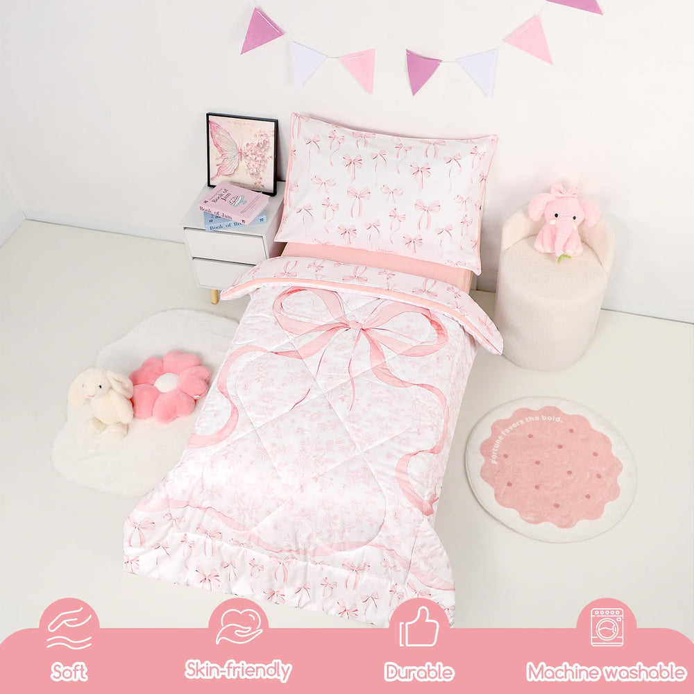DAYEEBALL pink bow pattern — sparks imagination and cheerful bedtime visuals