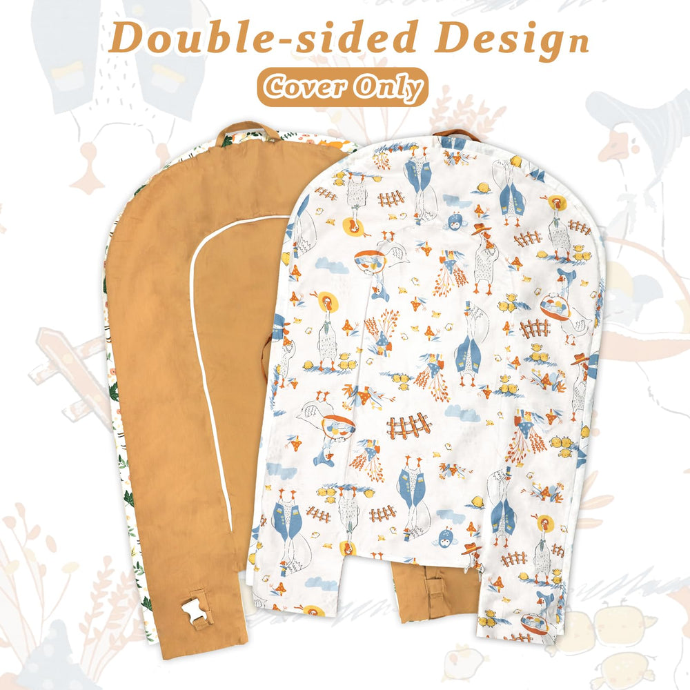 DAYEEBALL replaceable cover shows removable bumpers for growing nest fit.