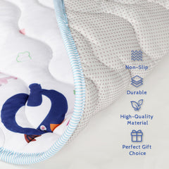DAYEEBALL round baby play mat laid flat with 40x40 cm surface for spacious crawling