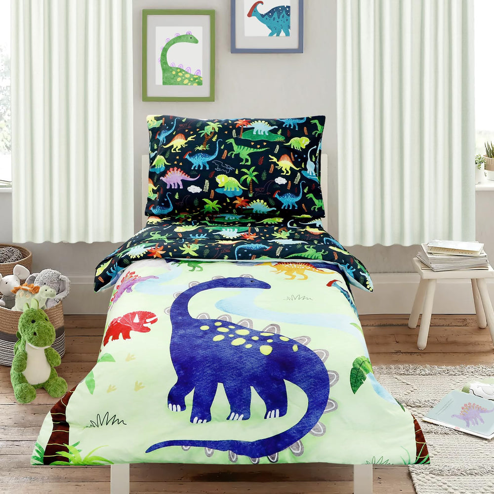 DAYEEBALL toddler bedding set with reversible comforter for versatile styling and cozy sleep.