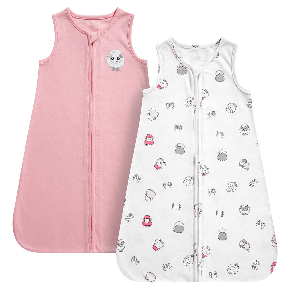 DaysU baby sleep sack with sheep pattern offering cozy, breathable comfort during naps