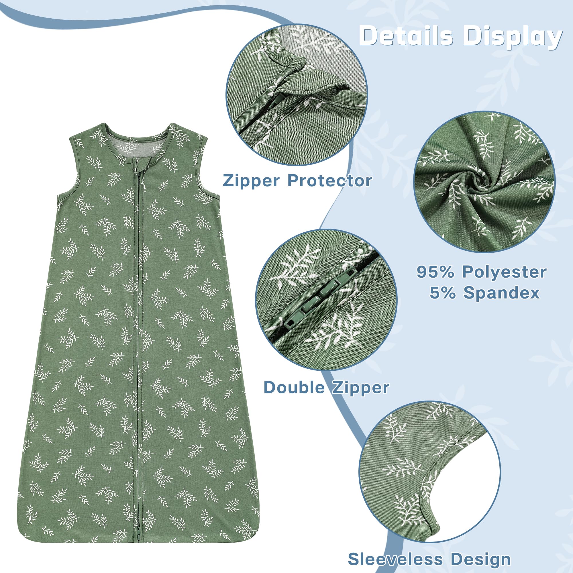 DaysU Sleep Sack soft breathable fabric for skin-friendly comfort.
