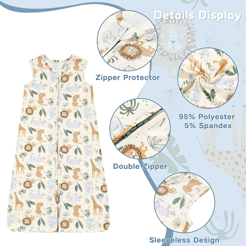 DaysU sleep sack zipper protector keeps baby's skin safe from rough edges.
