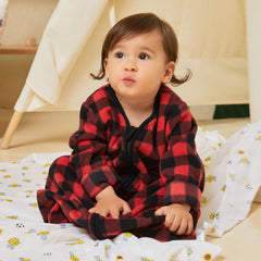 DaysU buffalo plaid pattern sleep sack showcases unisex design for any season