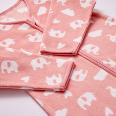 DaysU sleep sack 2-way zipper close-up showing easy on/off and diaper changes.