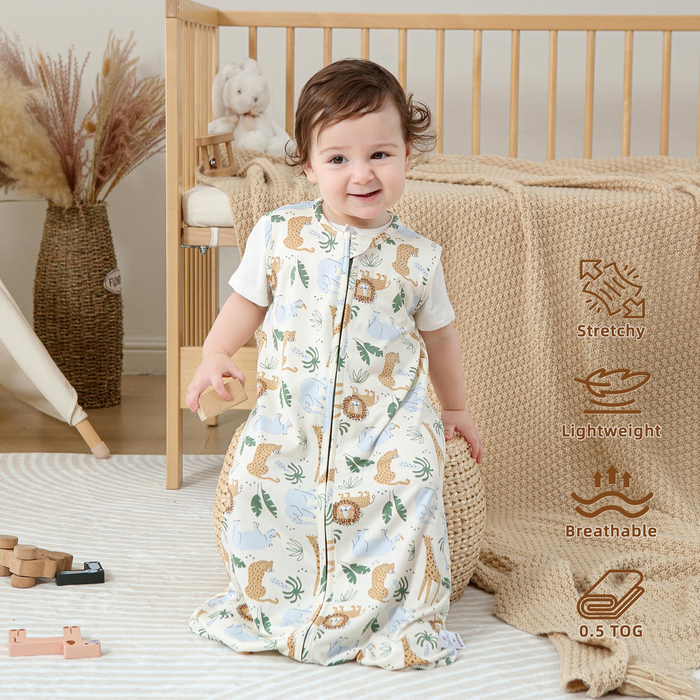 DaysU Sleep Sack closeup soft breathable fabric keeps baby comfy