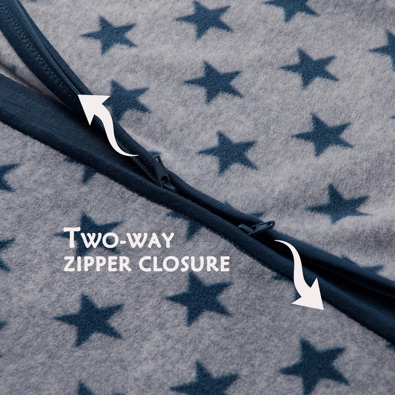 DaysU unisex navy star pattern sleep sack suits boys and girls