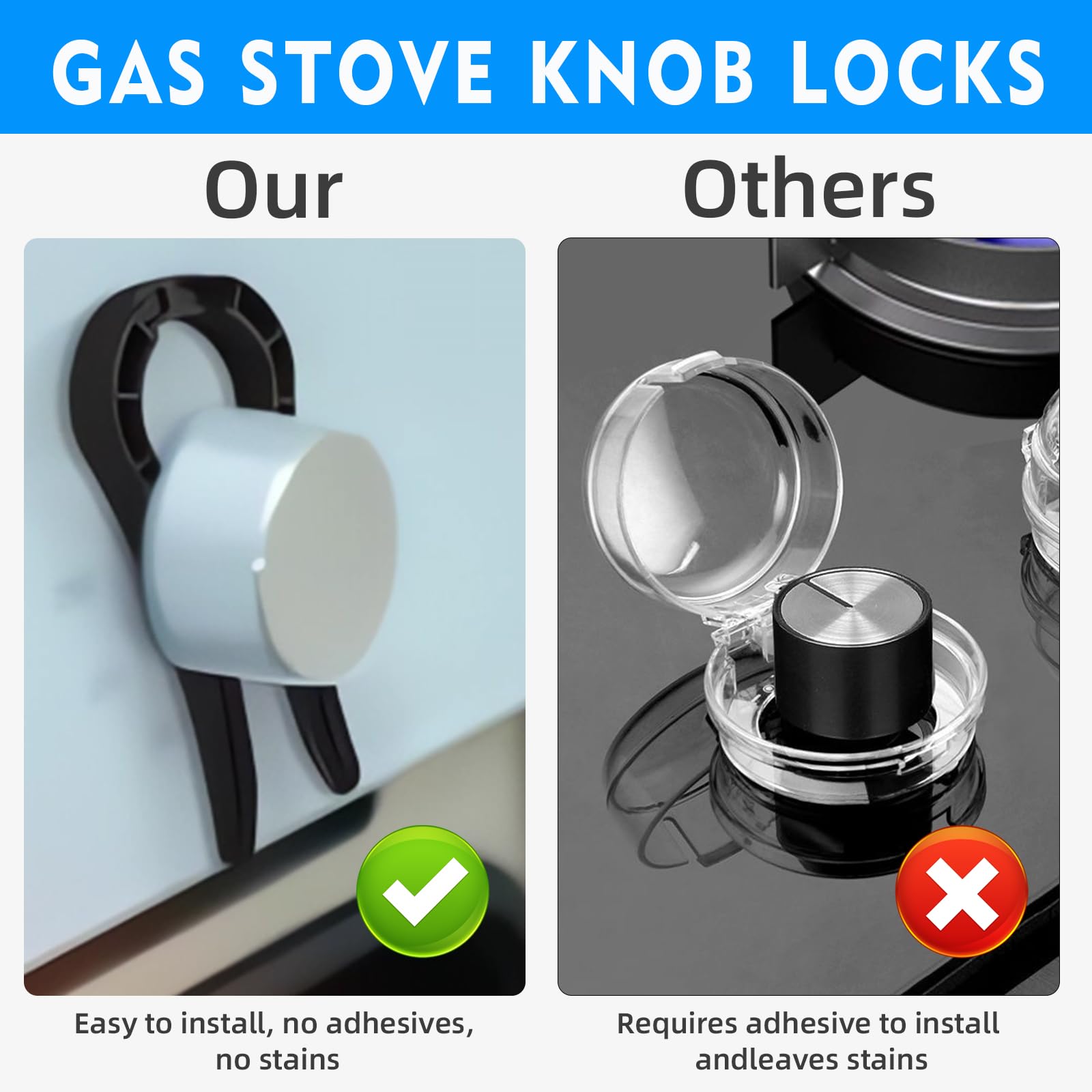DAZHUO 5-pack provides multi-stovetop protection with minimal visuals.